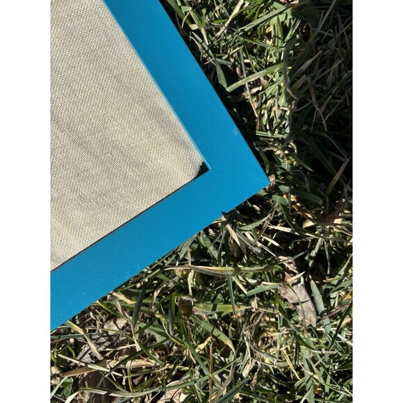 Vintage Crewel Needlepoint Framed 15x15 Floral Wild Flower Daisy Multicolor - Picture 5 of 6